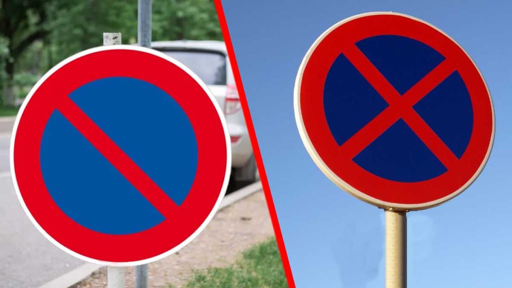 Panneaux d’interdiction de stationner et d’interdiction d’arrêt souvent confondus par les automobilistes.