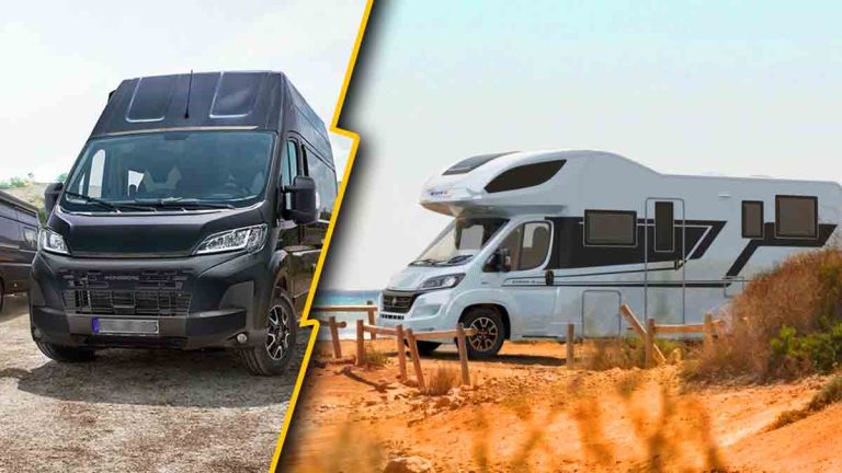 Camping-cars classiques (à droite) face à la popularité des vans (à gauche) : pourquoi les modèles classiques résistent à la tendance ?