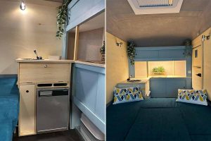 La BigTwalee : cette mini-caravane dispose d’un coin cuisine et d’un grand couchage