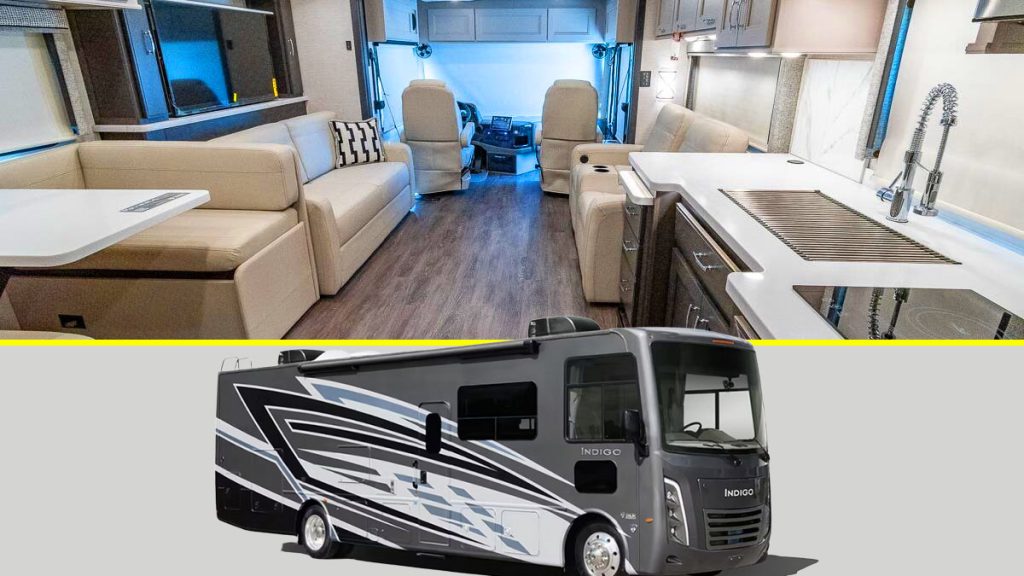 Ce camping-car de luxe avec lit king-size, double salle de bains et cheminée coûte plus cher qu’une maison