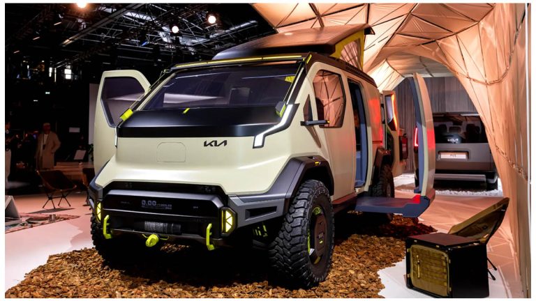 Vanlife 2.0 : Kia dévoile le PV5 WKNDR, un concept électrique plein d’idées futées