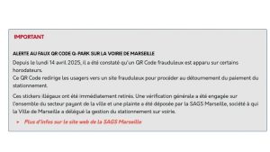 Mise en garde à Marseille : arnaque aux faux QR codes sur les horodateurs de stationnement Q-Park