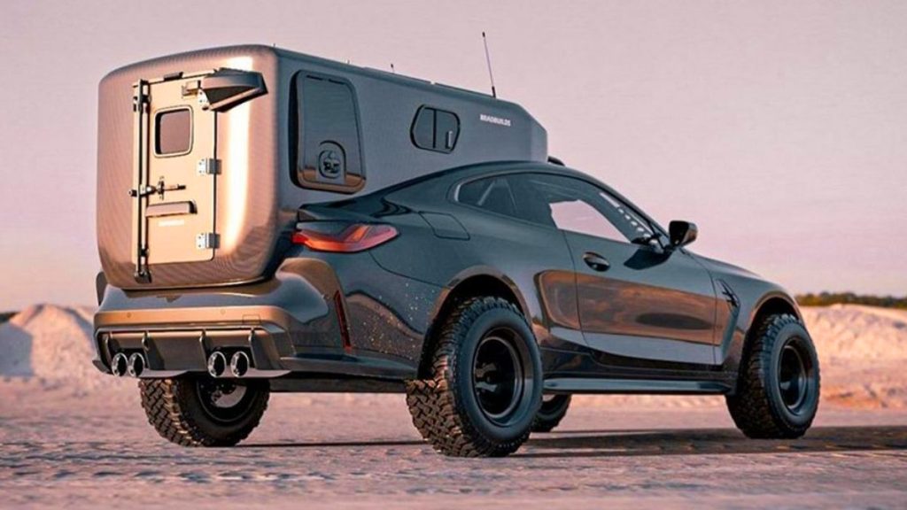BMW M4 transformée en camping-car : le projet fou d’un artiste américain passionné d’automobile