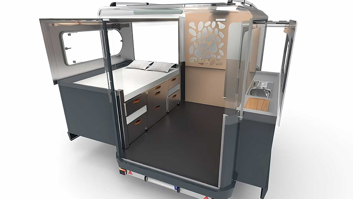 Tipoon : la mini-caravane française qui se déploie comme un origami